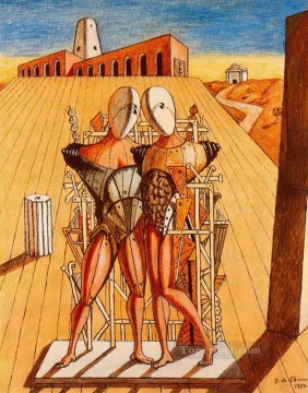 the dioscuri 1974 Giorgio de Chirico Surrealism Oil Paintings